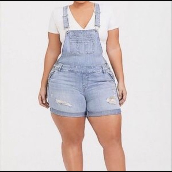 Torrid overall shorts Clearance